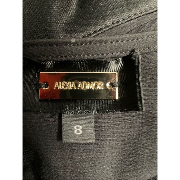 ALEXIA ADMOR Key Hole Black Dress - Picture 9 of 10